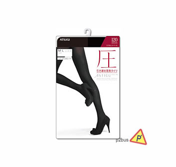 Atsugi 厚木 壓系列瘦腿120單絲襪 (M-L) 